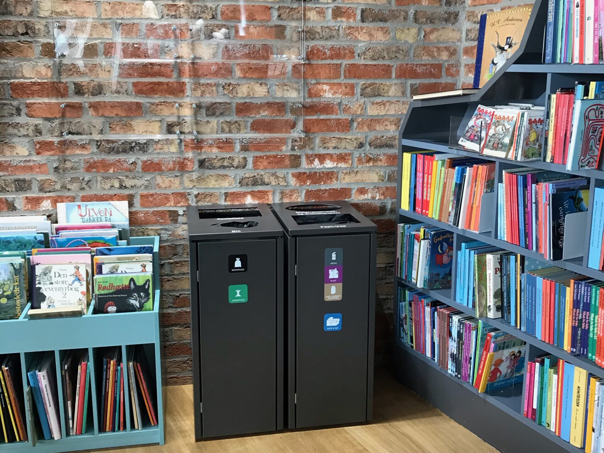affaldssorteringssytem bibliotek