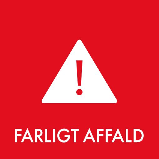 affaldssortering farligt affald piktogram