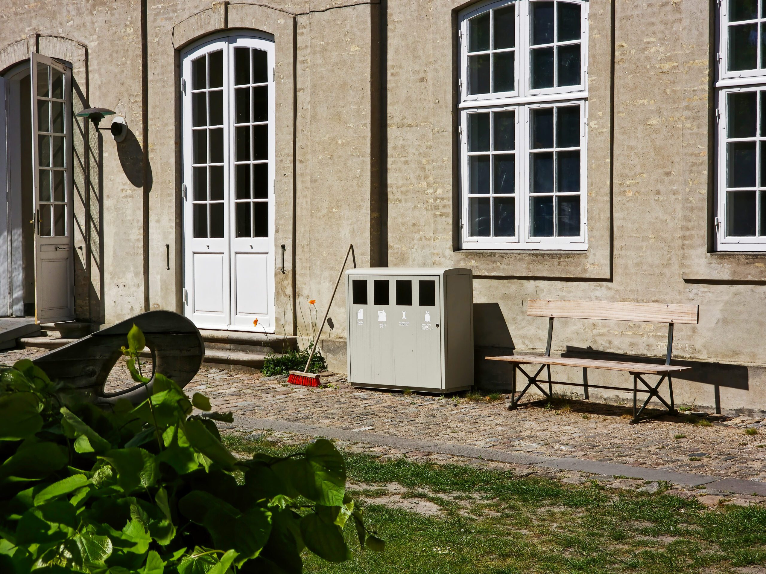 udendørs affaldssorteringsystem 4 fraktioner